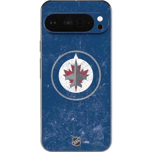 NHL Winnipeg Jets Distressed Logo Pixel 9 Pro XL Skin